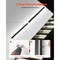 Black-White Aluminum Outdoor Wall Light 59in Adjustable 2700K-6000K IP65 LED 2 Piece